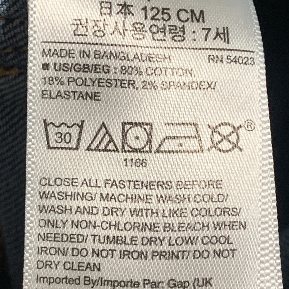 Boys Gap Medium Wash Straight Jeans Size 7 GUC - Picture 7 of 9